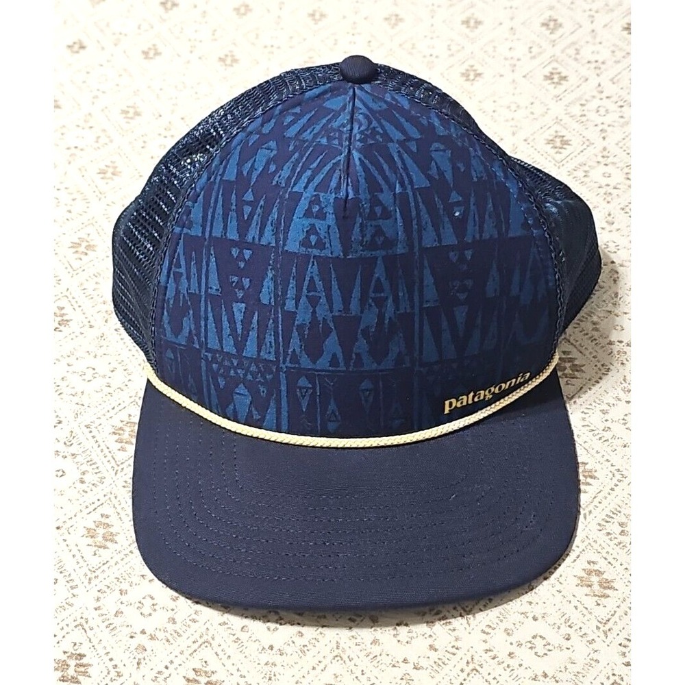 PATAGONIA WAVE WORN INTERSTATE CAP NAVY/YELLOW BLUE - Picture 6 of 6